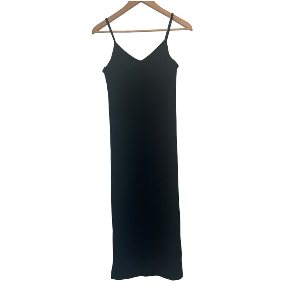 Fabletics | Cloud Seamless Tank Midi Dress | Black | Size M
